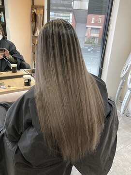 ラフ 難波店(LAFF) #黒髪#ボブルフ#ネビージュ#小顔#ワンレン