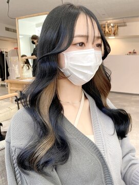 ミョンシル 【myonsil 山田】２wayバング/顔周りレイヤー/イヤリングカラー