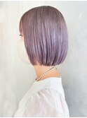 ラベンダーアッシュ_チェリーブラウンフェミニンロング_ba348241