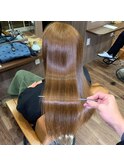 20代30代大人愛されナチュラルまとまるストレート ブラウン