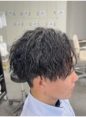 ツイストスパイラルパーマツイストパーマメンズマッシュパーマ