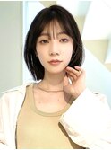 大人可愛い20代30代40代小顔ウルフレイヤーボブ丸みショートボブ