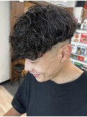 スペインカールフェードカットメンズパーマラルフカールl