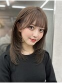ミルクティーベージュダブルカラーインナーカラーケアブリーチ