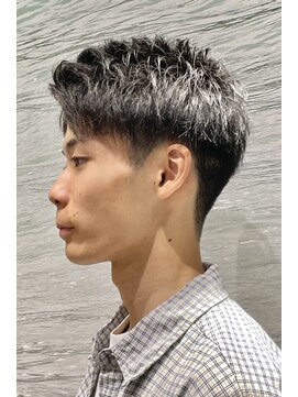 ヨシザワインク プレミアム 横浜 桜木町店(YOSHIZAWA Inc. PREMIUM) メンズ黒髪ツーブロック爽やか刈り上げスタイル
