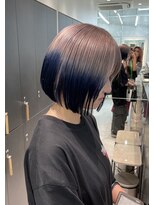 ロンドシエル 横浜(Lond ciel)&nbsp;ボブ/ルーツカラー/シルバーホワイト/ブルー