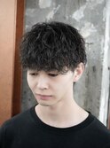 コンパクトマッシュ×波巻きパーマ