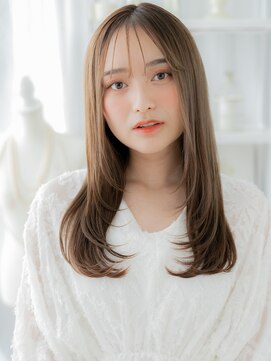 カバーヘア 上尾西口店(COVER HAIR) グレーベージュ小顔エアストレートワンカールa上尾20代30代40代