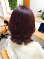 ヒルズヘッドスパサロン(hill's head spa salon)&nbsp;ウルフカット＊レッドピンクカラー