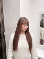 ユナイテッド 横浜(UNITED) 【大内萌花指名】ミルクティー＋ホワイトピンク　インナーカラー