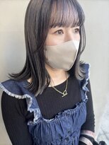 ヘアー アイス 御器所本店(HAIR ICI) ハイトーンデザインカラー切りっぱなしボブブリーチ