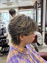 ハイパー(HYPER)&nbsp;ハイライトフェザーショート『メンズハイライト/メンズカット』