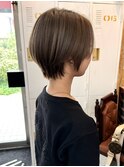 大人ショート×アッシュブラウン