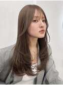セミロング/レイヤーカット/顔まわりカット/ワンカール