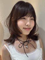 サイン 渋谷(SIGN)&nbsp;20代/透明感カラー/グレージュ/タッセルボブ/レイヤーボブ