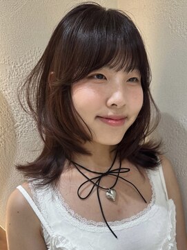 サイン 渋谷(SIGN) 20代/透明感カラー/グレージュ/タッセルボブ/レイヤーボブ