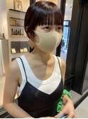 【表参道sheta小林】ワイドバングオン眉耳かけショートカット