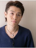 ダークアッシュアップバングフェードスタイルa仙台愛子