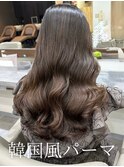 韓国風パーマ/コテ巻き風パーマ/レイヤーカット/デジタルパーマ