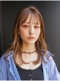 【GEEKS渋谷】ロングレイヤー/ウルフ/インナーカラー/秋ブラウン