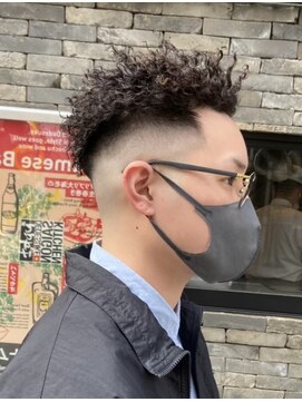 ドルクス 上野店(Dorcus) スパイキーショートアフロ　ソフトアフロ　針金パーマ