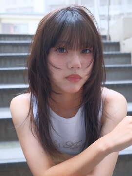 パーク(PAAQ) セミロング /レイヤーカット／ハッシュカット /顔周りカット