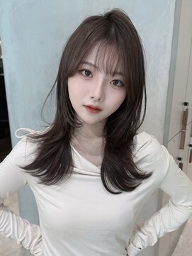 ロンドリゼル 札幌(Lond RiseL) オリーブグレー/前髪/ボブ/マロンベージュ/レイヤーカット/小顔