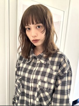 シータ(sheta) 【表参道sheta/中澤】小顔ワンレンネビージュパーマボブルフ