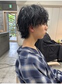 フェザーショート 刈り上げセンターパート ニュアンスデザイン