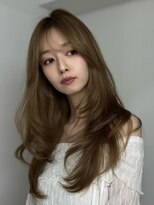 アマトウキョウスマートサロン(AMA TOKYO×Smart Salon)&nbsp;ヘーゼルベージュ　ブリーチなし　レイヤーカット　海外風