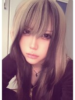 オルン(ORGN.) 平成 デザイン インナー 黒 ブロンド レイヤー