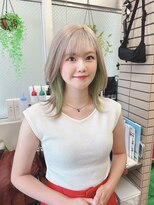 カシビ(kashibi)&nbsp;ホワイトブランドにパステルグリーン