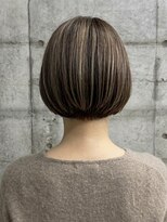 リトマス 二子玉川(litmus)&nbsp;ミディアムレイヤー　レイヤーボブ　ミルクティーベージュ　