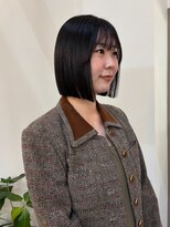 フープヘアー(HOOP.HAIR)&nbsp;切りっぱなしボブ / 黒髪ボブ