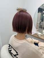 シアアルン 新小岩店(SHEER alun)&nbsp;パツっプツっミニボブ/ピンクブラウン　〔新小岩〕