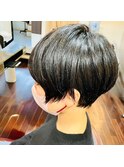 くびれヘアハンサムショート黒髪8.22