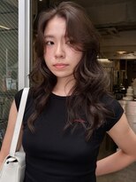 ノラ シブヤ(NORA)&nbsp;小顔ミディアムパーマミディアムデジタルパーマボブパーマ前髪