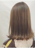 外ハネロブハニーマットブラウン　neolive eclat 上野御徒町