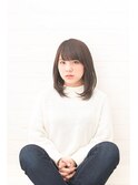  ノームコア☆セミロングストレート 