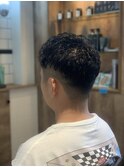 ツーブロックスパイラルパーマスタイル