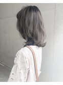 【Marl】アッシュベージュの無造作外ハネボブ♪