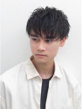 アトリエイトワ(atelier ittowa) スパイキーショート/ブルーブラック/フェザーパーマ/33