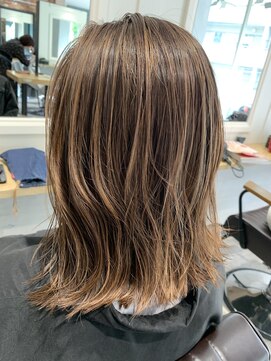 エイトタマプラ たまプラーザ店(EIGHT tamapla) 【EIGHTたまプラ道又】デザインカラー_切りっぱなしボブ