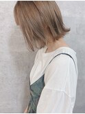 【大人かわいい・前下がりショート】ボブ ハーブカラー