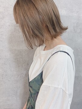 カルナ バイ エルモ(calna by ELMO) 【大人かわいい・前下がりショート】ボブ ハーブカラー