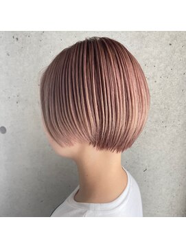 アオゾラヘアー 本店(AOZORA HAIR) ＊アースカラー＊ダスティーピンク_ピンクベージュ×ショート