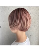 アオゾラヘアー 本店(AOZORA HAIR) ＊アースカラー＊ダスティーピンク_ピンクベージュ×ショート