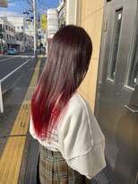 ヘアアンドメイク アール(hair＆make R) ナチュラルレッド～レッドグラデーション