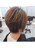 シンプルなショート×メッシュ