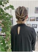 ボブでもアップヘアセット
